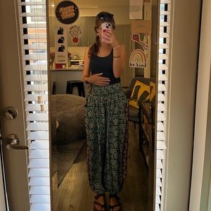 EARTHBOUND flowy pants w ankle cinch